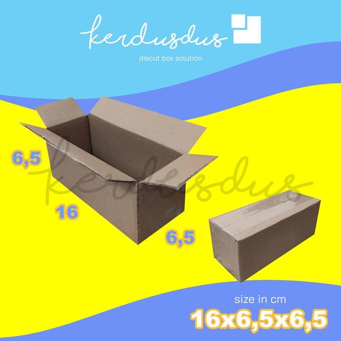 

16x6,5x6,5 cm kardus box karton kotak packing packaging POLOS SHEET
