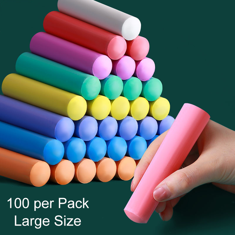 

school supplies large thick chalk dust-free and non-toxic for students and children graffiti color chalk painting chalk marker