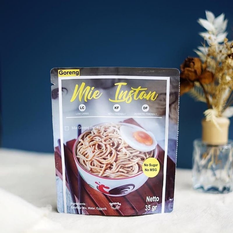 

mie keto instan kuah ayam bawang halal