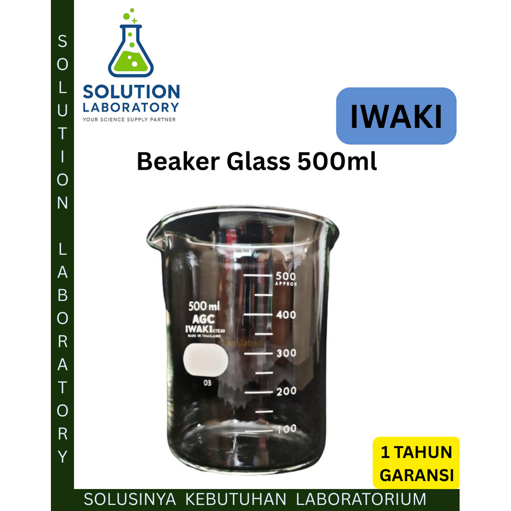 Beaker Glass 500ml, Iwaki