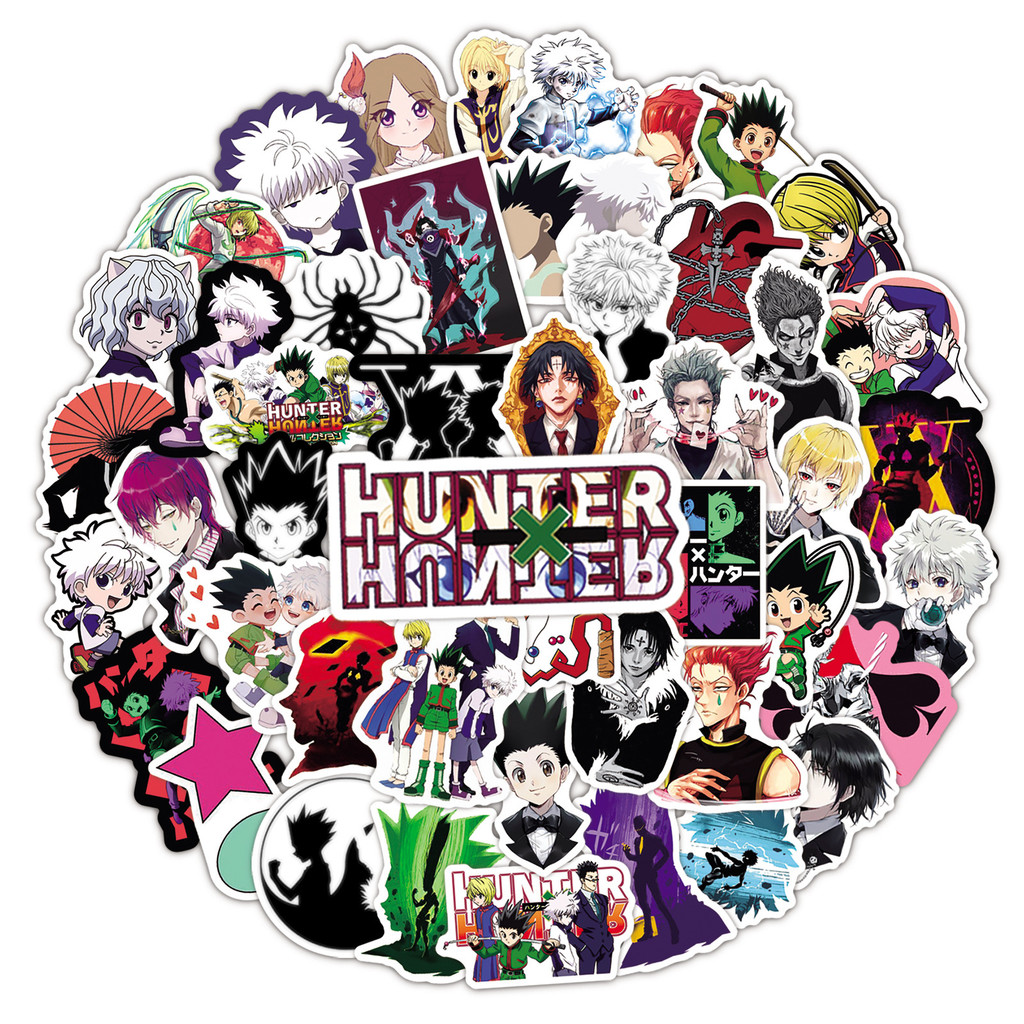 

50Pcs Hunter x Hunter Gadget Decals - Waterproof Vinyl Stickers to Customize Phones Laptops, and Tablets - Anime Fan Tech