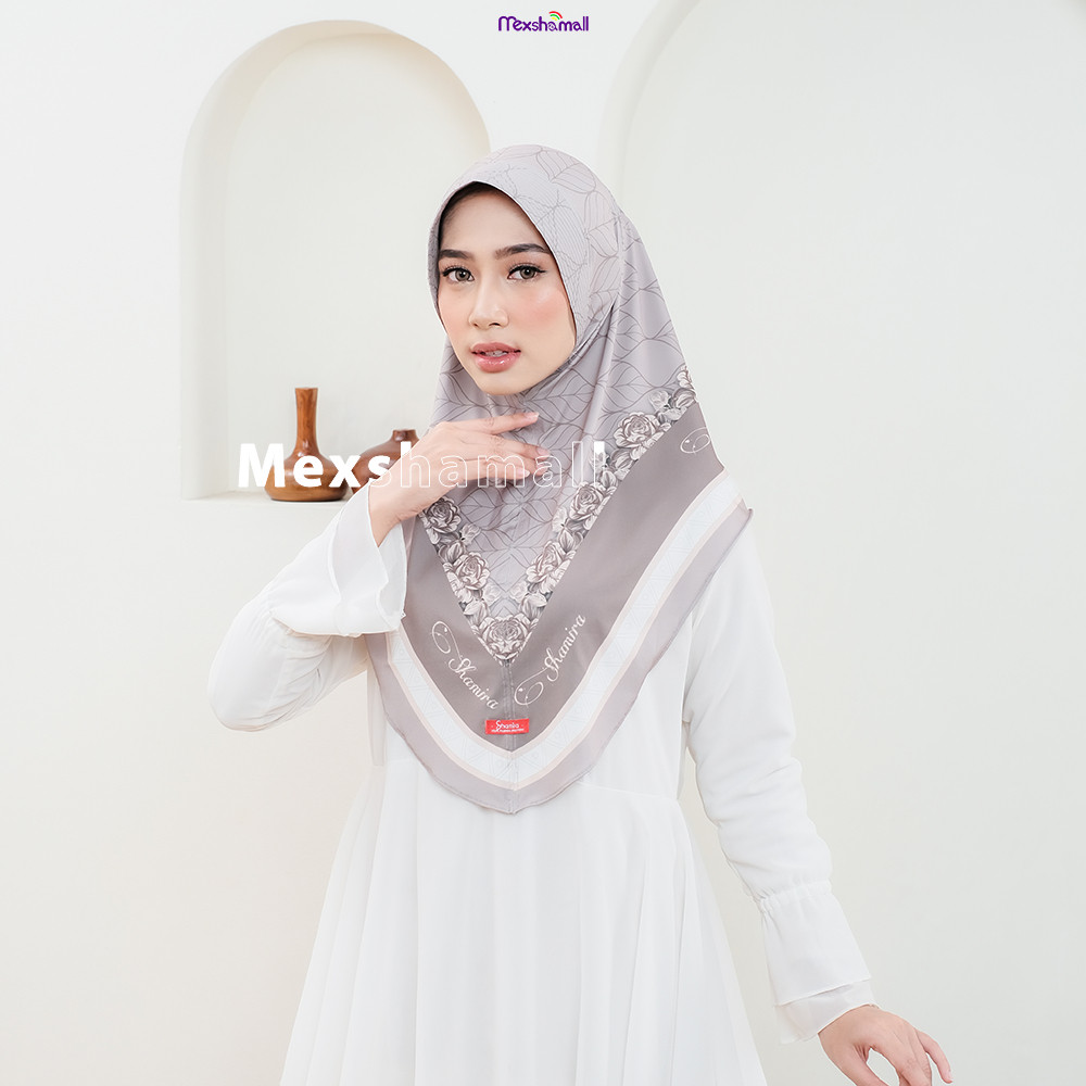 Hijab Bergo Instan Motif Printing Jersey Premium Jilbab Bergo Mecca Motif By Shamira