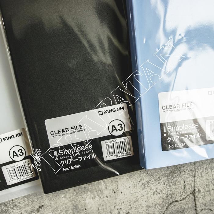 

Clear Holder / Display Book / Clear File King Jim A3 - 20 pockets - Hitam