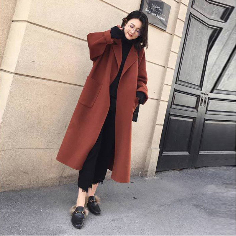 Winter Coat Wanita Korea Import Fremium / Long Blazer Wanita Lengan Panjang