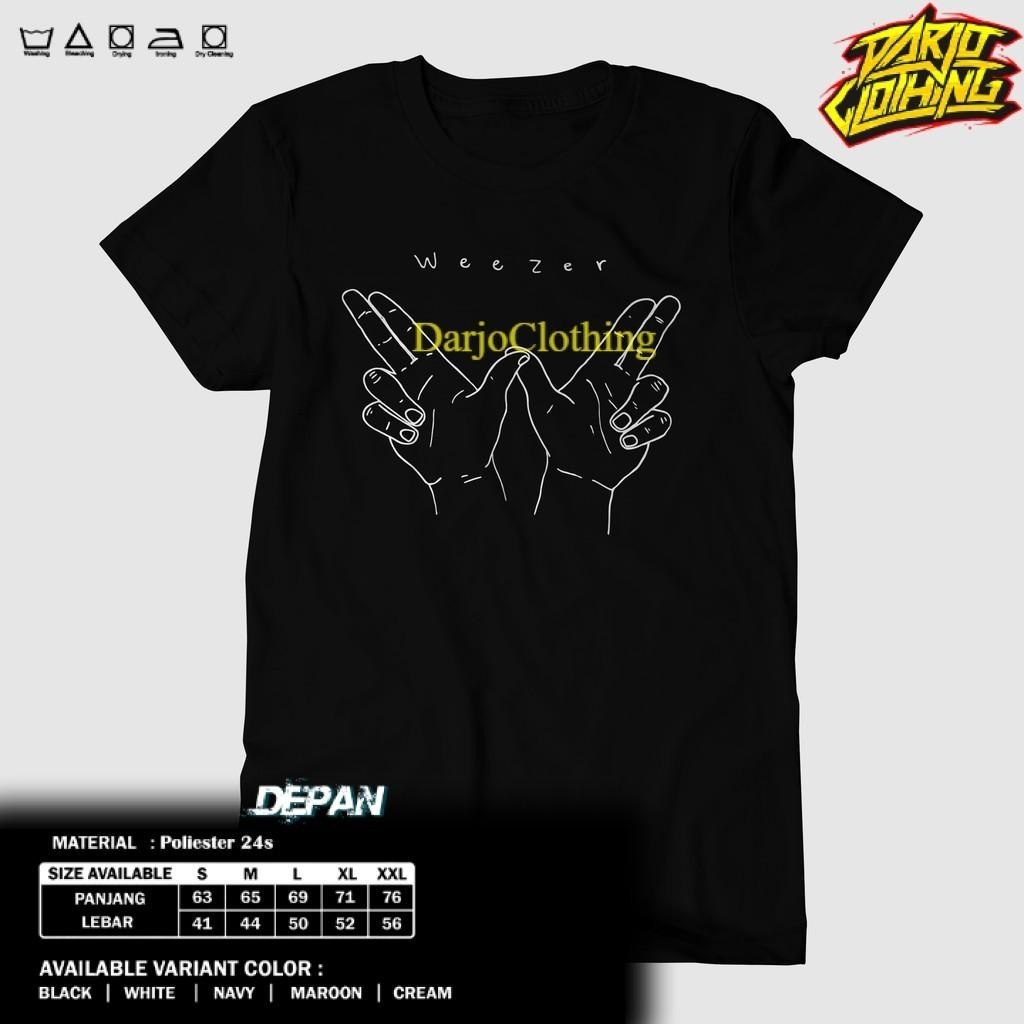 DarjoClothing Combed - Kaos   KAOS BAND - KAOS WEEZER - WEEZER HAND