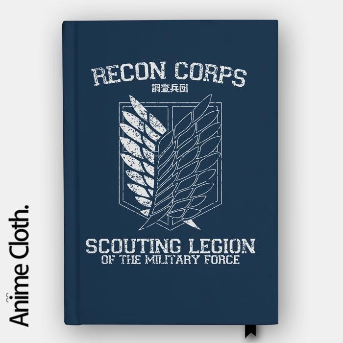 

Notebook Attack On Titan SNK Custom Anime Buku Jurnal Planner SNK 01 - a6 polos