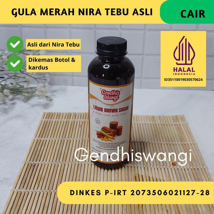 

MOLASSES FOODGRADE GULA MERAH CAIR NIRA TEBU UNTUK COOKIES, SIRUP, SELAI, DAWET DLL, Brown Sugar Minuman Syrup - 1000ml