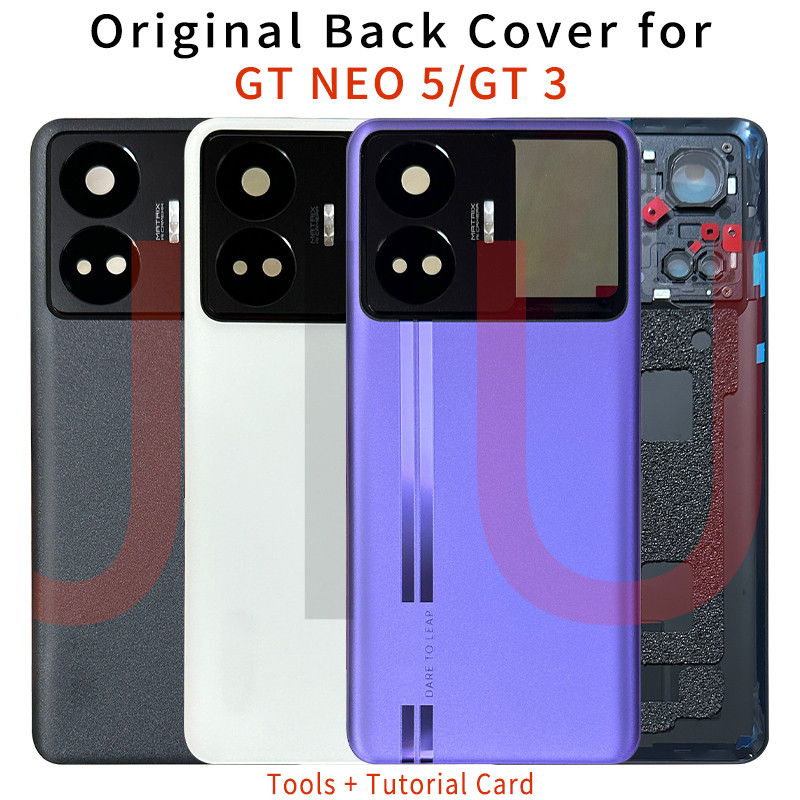 6.74" Back Cover For Realme GT Neo 5 RMX3706 Battery Cover Panel Rear Door Housing Case For Realme G