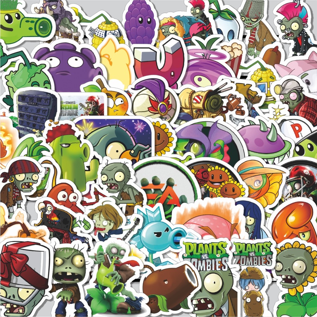 

Stiker Cutting Pack Stiker Game Series PLANT vs ZOMBIE Character Mix 2 Isi 100Pcs Series Aesthetic Lucu Keren Untuk Koper Bahan Vynil