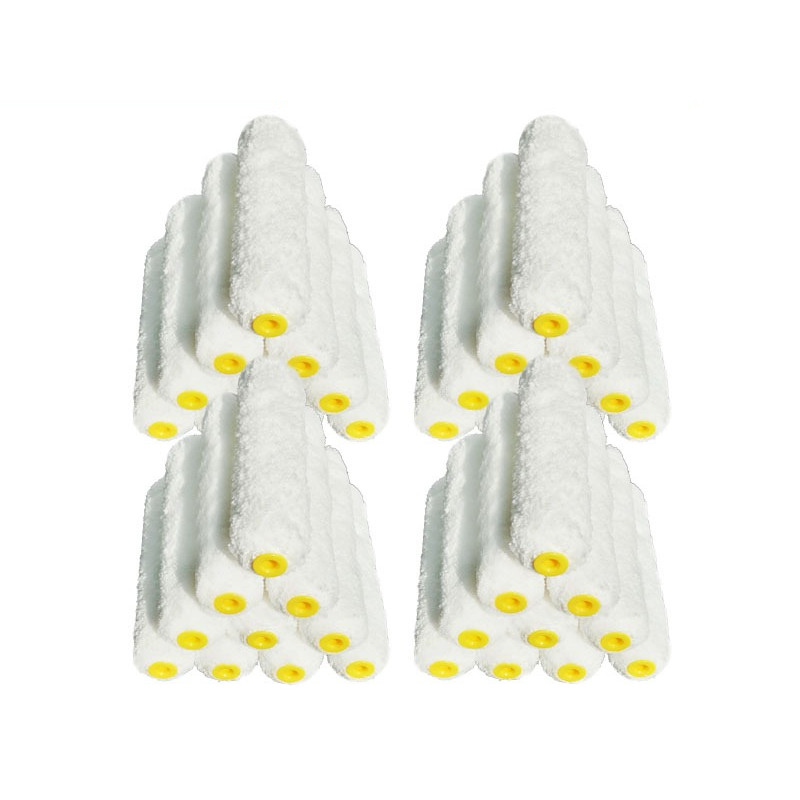 

40PCS/Set 6inch Mini Paint Roller Brush Microfiber Nap 11mm Length 150mm Small Roller Cover for Wall Decoration Painting Tools