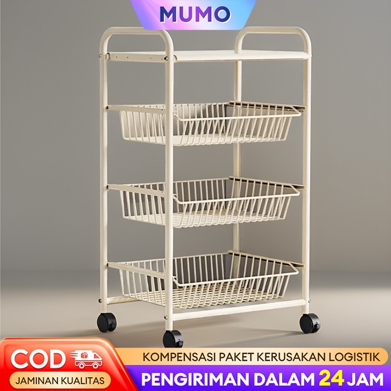 

Rak Troli Susun 5 Susun Rak Dapur Rak Roda Serbaguna Rak kamar mandi Rak Ruang Tamu