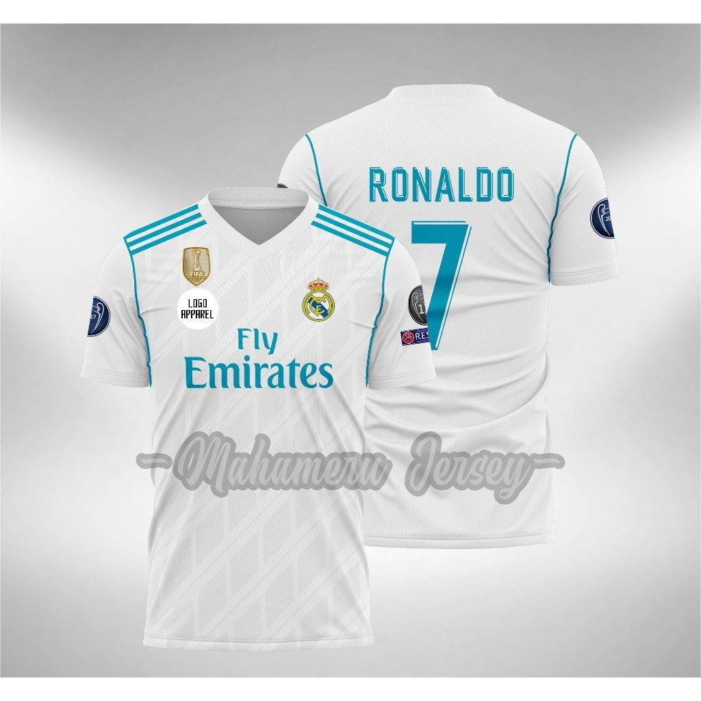 Jersey Ronaldo Real Madrid Home 2017 2018 Dryfit S-XXL