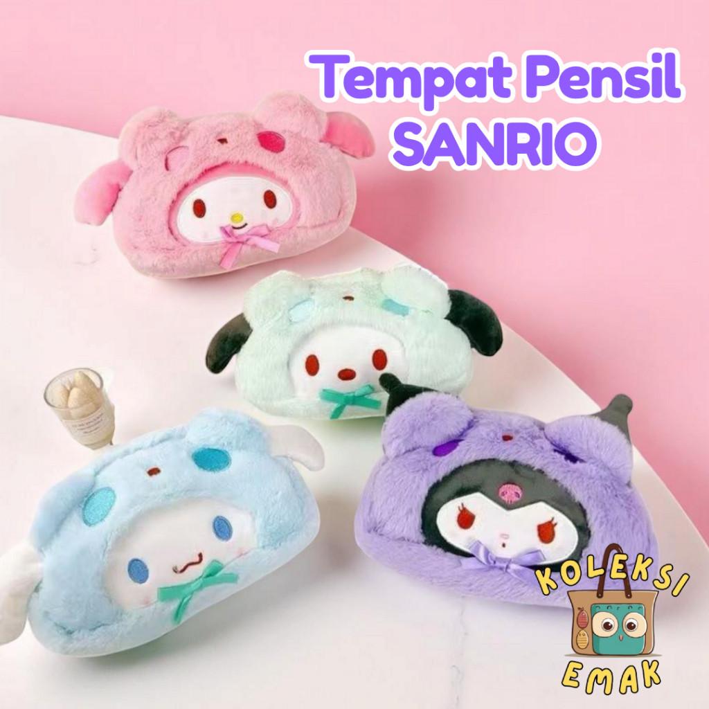 

Kotak Pensil Karakter SANRIO Cinnamoroll/Melody/Kuromi/Pocha Tempat Pensil Skincare/Kosmetik Stationery Bag Lucu Bahan Halus Premium [SB-1]