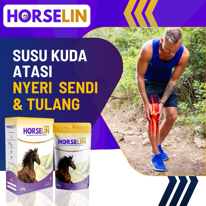 

HORSELIN - Susu Kuda Atasi Nyeri Sendi Dan Tulang 200gr