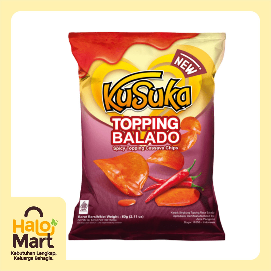 

KERIPIK KUSUKA SAOS BALADO 60 GR