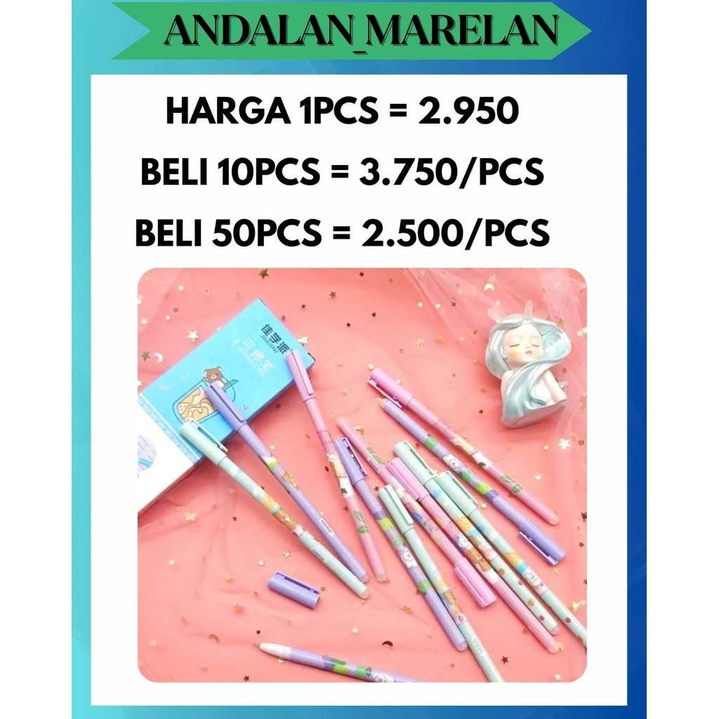 

AM ERASABLE PEN / PENA BISA DIHAPUS / MAGIC PEN / PULPEN BOLPOIN SOUVENIR ANAK