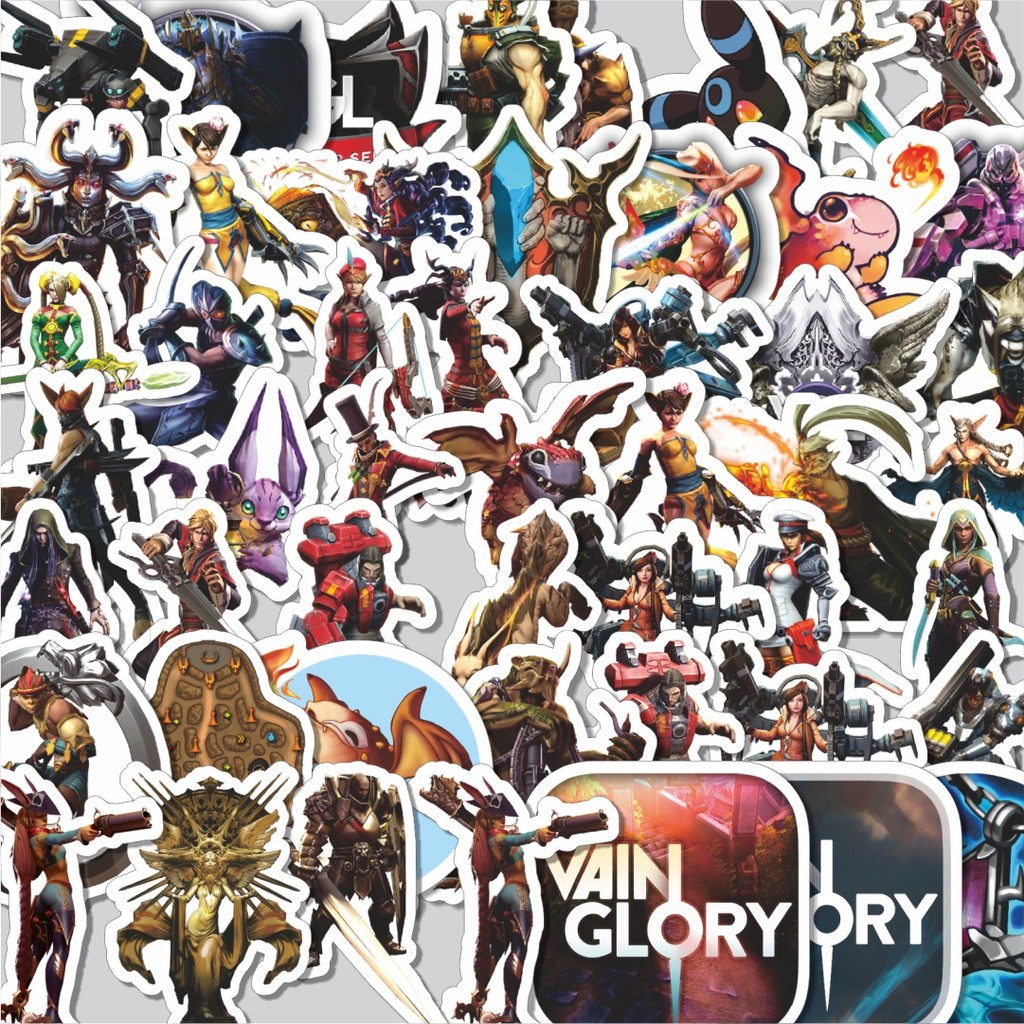 

Stiker Cutting Pack Stiker Video Game Series Vain Glory Isi 100Pcs Series Aesthetic Lucu Keren Untuk Koper Bahan Vynil