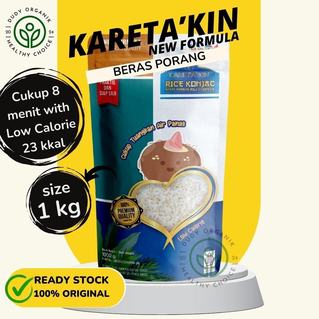 

Kareta Kin New Formula Beras Porang 1 Kg Konjac Rice Shirataki