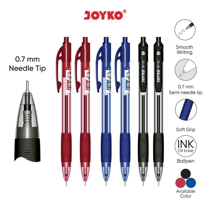

(12pen) Ball Pen Pulpen Pena Joyko BP-56 0.7 mm
