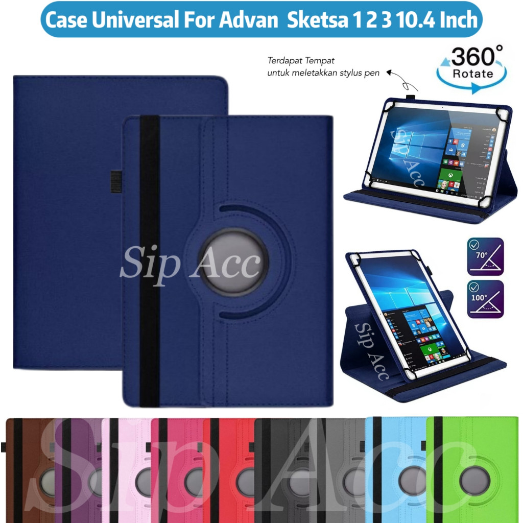 Terlaris Case Advan Sketsa 3 | Advan Sketsa 2 | 10.1 10 Inch Sarung Tablet Flip Cover Rotary Casing 