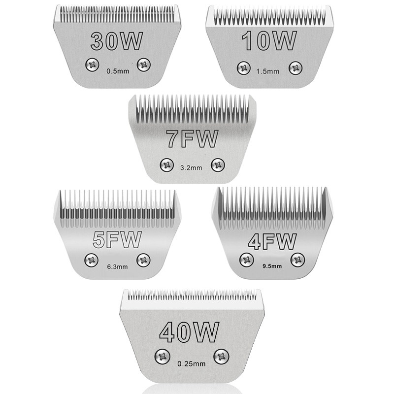 Wide Pet Dog Grooming Detachable Blades Compatible with Andis,Oster A5,Wahl KM10 Clippers
