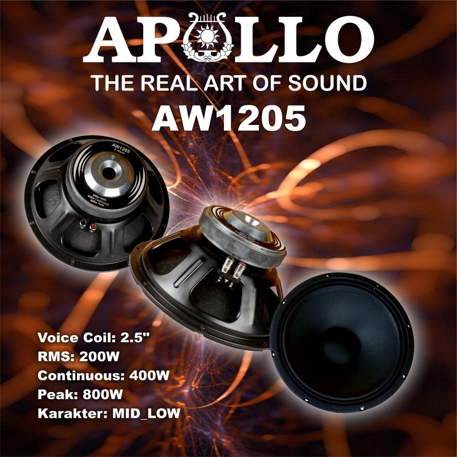 Speaker Komponen APOLLO AW 1205