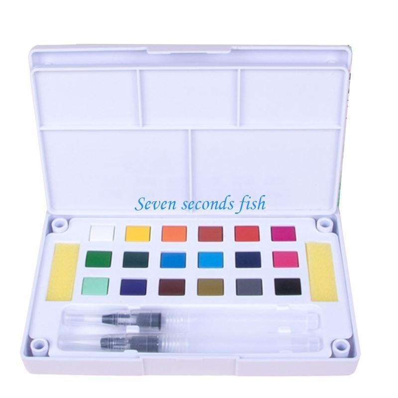 

L74B 12/18/24/36/48 Colors Watercolor Paint Set Solid Watercolor Pigment Drawing Supplies for Artists Students Hobbyists
