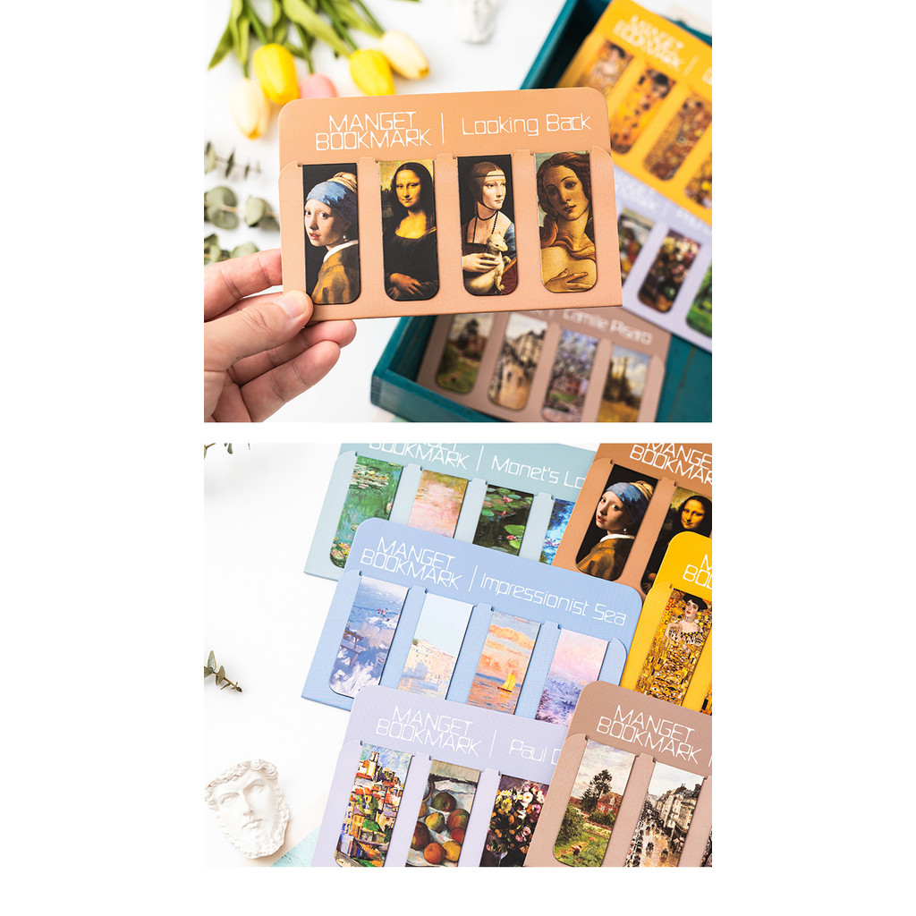 

Literary magnetic bookmark Amazon retro magnetic book clip student Instagram style bookmark reward