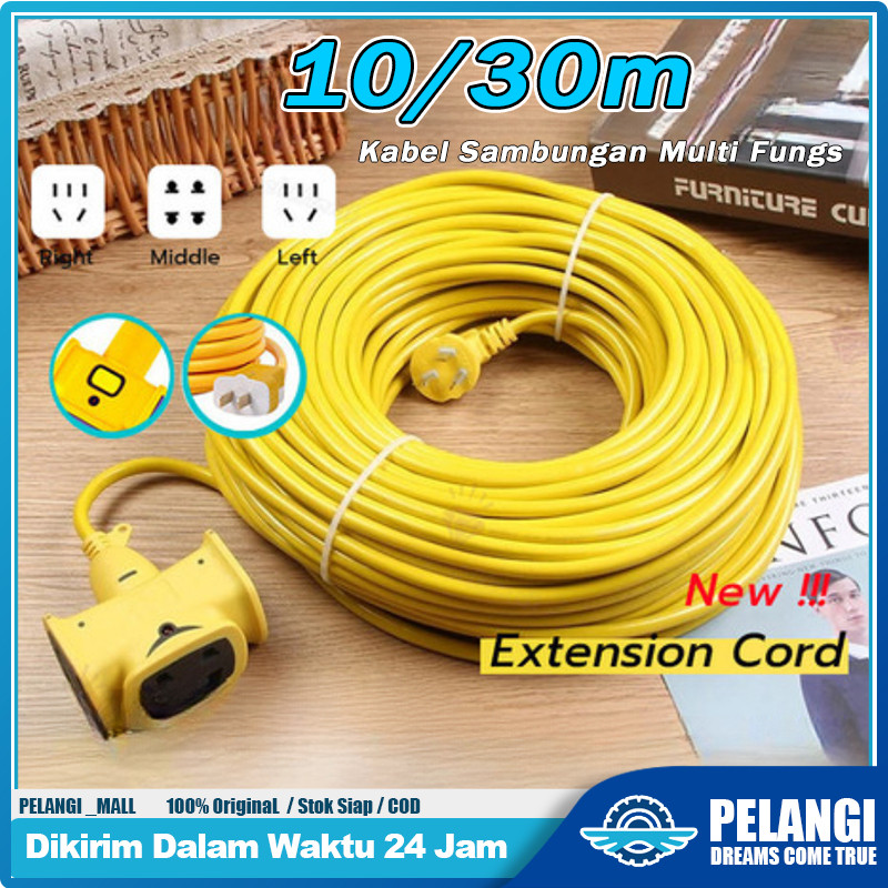 Kabel Sambungan Multi Fungsi /Colokan Kabel Listrik /Kabel Kerja Bengkel Panjang Kabel 10/20/30meter