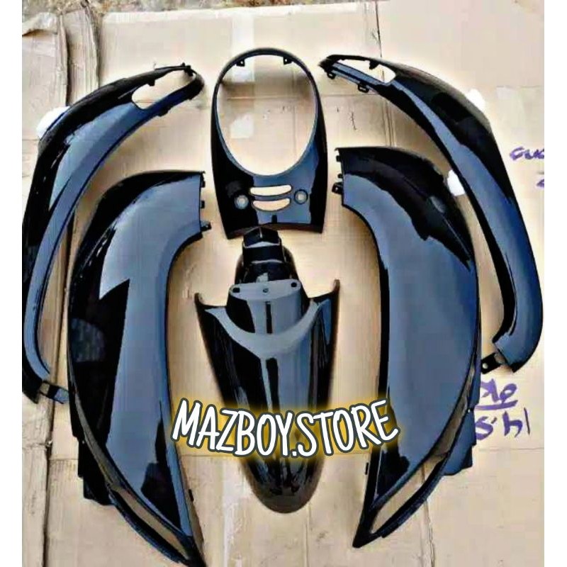 Cover Body Halus Scoopy Fi 2013-2016 || Full Set Body Halus Scoopy Fi Warna Hitam