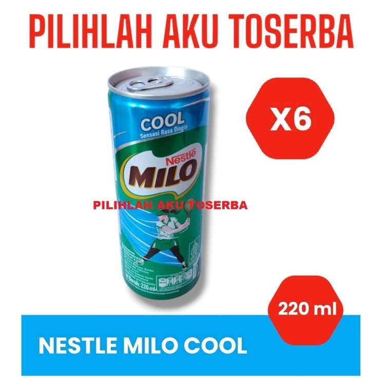 

Susu Milo Kaleng Coklat COOL SENSASI RASA DINGIN 220 ml - ( HARGA 6 Kaleng )