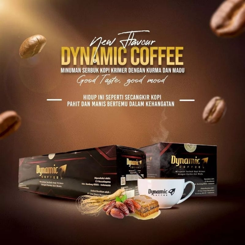 

KOPI DYNAMIC 1 BOX ISI 10 SACHET ORIGINAL KEMASAN TERBARU