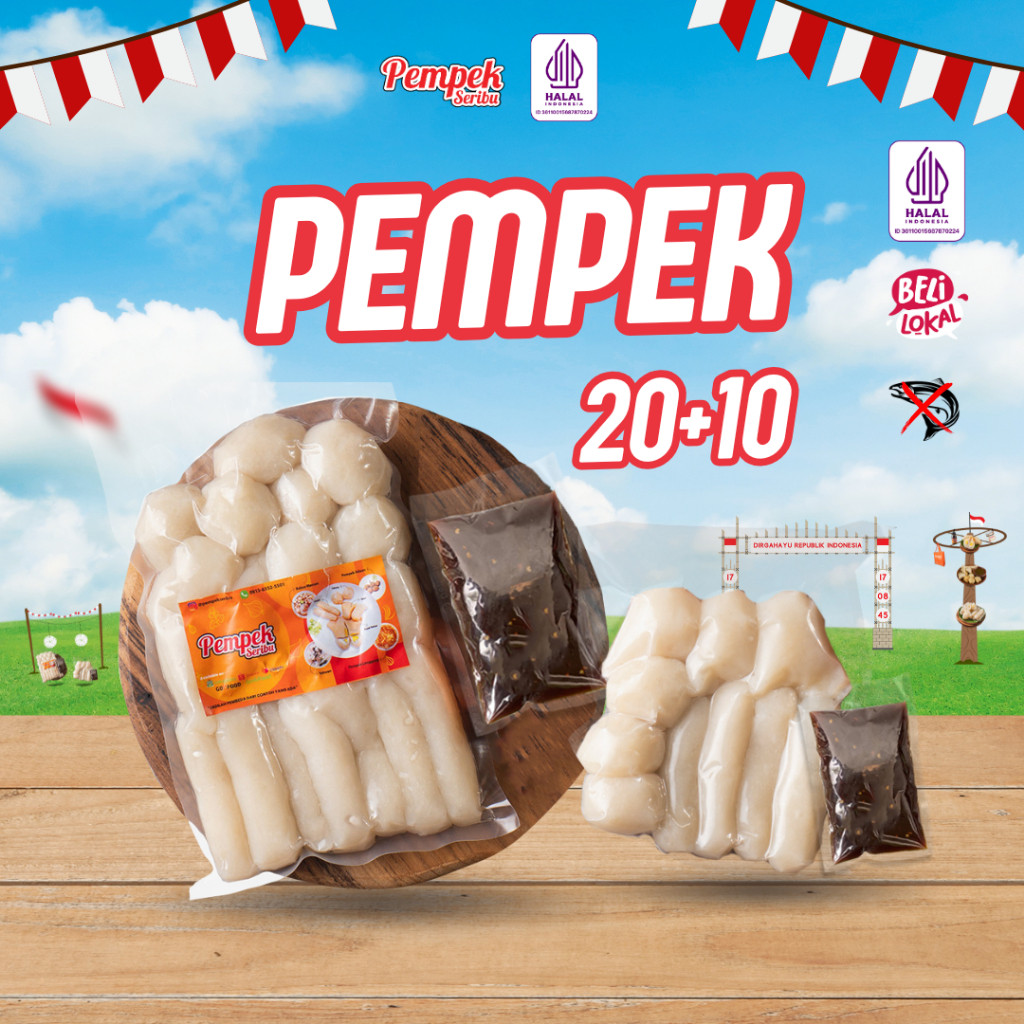 

Pempek DOS Agustusan ( 20+10 ) HALAL