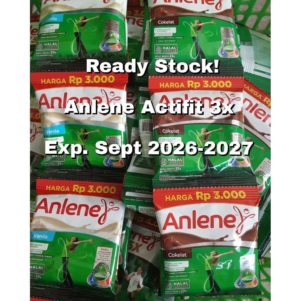 

ANLENE SACHET ACTIFIT 3X / isi 10 Sachet perRenceng /EXP.2026 - 2027