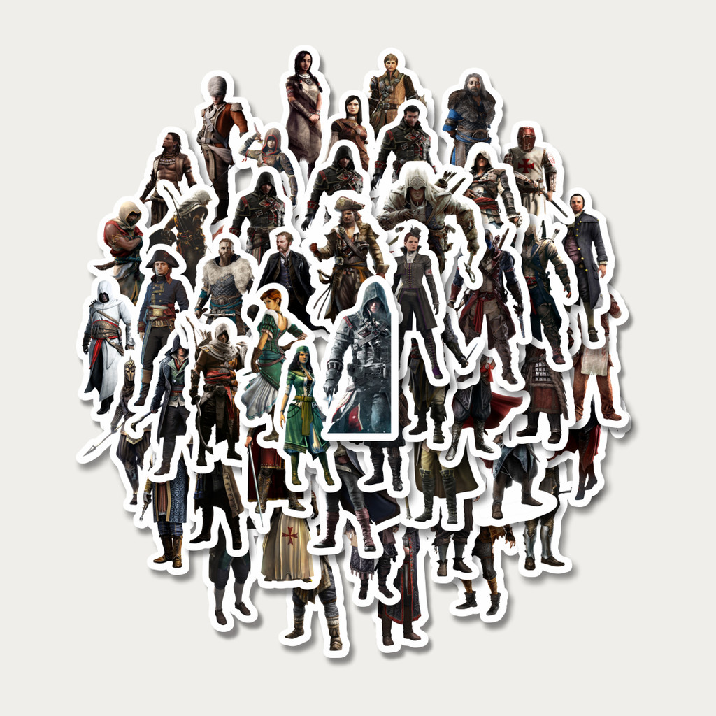 

Sticker Pack Stiker Game Series Assasin's Creed Universe Mix 4 | Sticker TUMBLR | Stiker LAPTOP KOPER HELM