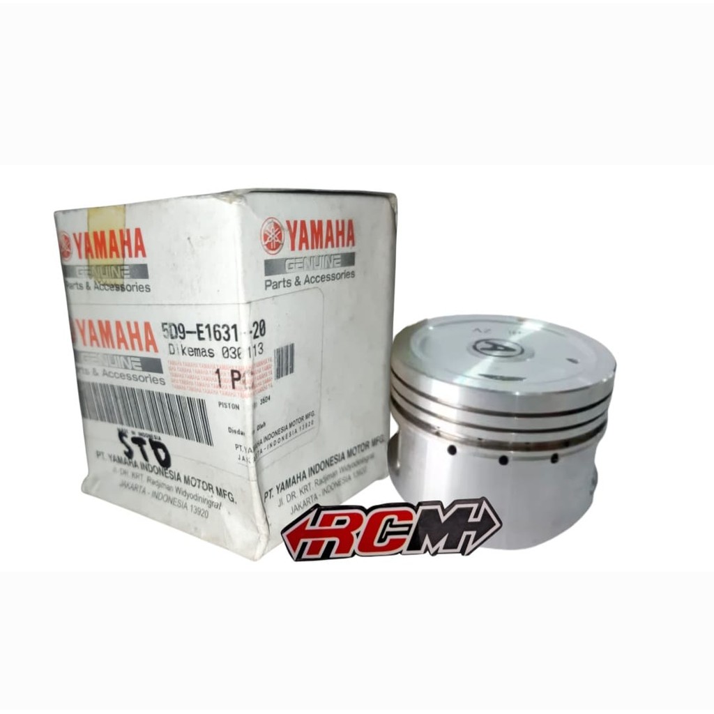 5D9-E1631-20 PISTON SEKER PISTON ONLY SEHER YAMAHA VEGA ZR ASLI ORI ORIGINAL YAMAHA YGP PARTS.