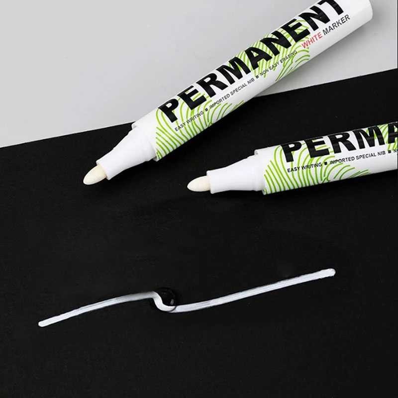 

Marker Permanen WHITE MARKER SNE-828, Spidol Ban Motor Mobil Waterproof 2mm