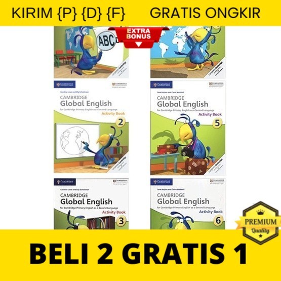 

{P} {D} {F} Cod / Cam Global English Activity Book 1 2 3 4 5 / Black & White