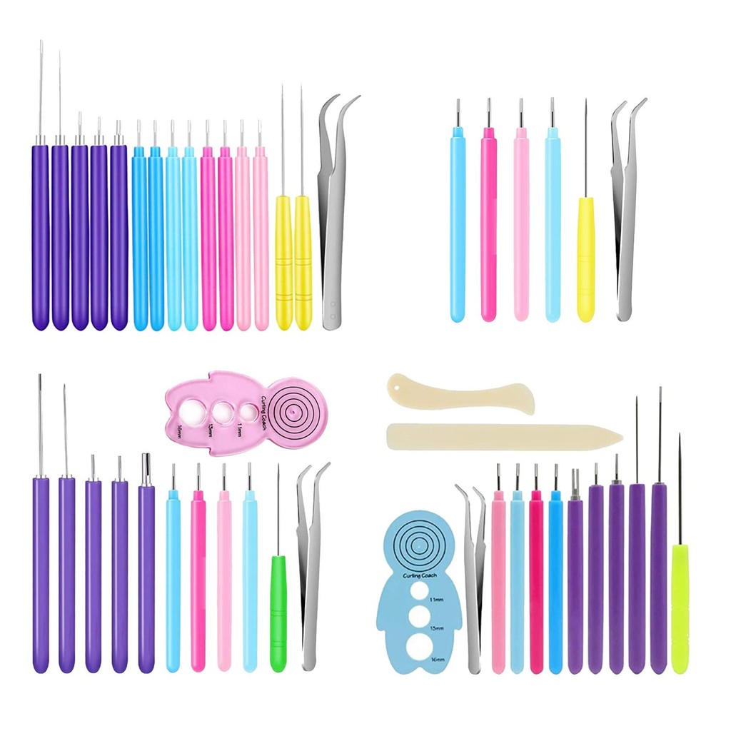 

Paper Quilling Tools Plastic & Iron Slotted Quilling Rolling Paper Tool Making Ornament for Party and Wedding