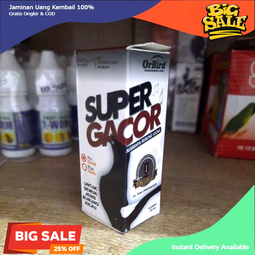 Super Gacor Probiotik Murai Kicau Penggacor Stamina Doping