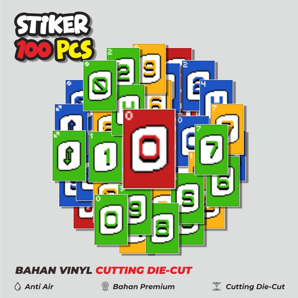 

Terbaru! 50 pcs Stiker Game Kartu UNO V7 Dekorasi Lucu Kreatif untuk Notebook, Skateboard, HP