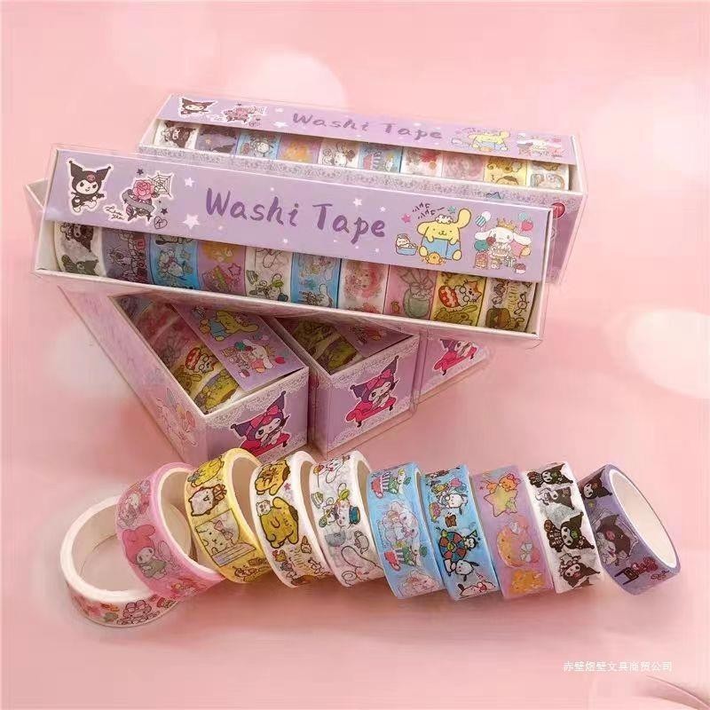 

TERMURAH STICKER WASHI TAPE ROLL MOTIF LUCU ISI 10 PCS / DIY STICKER LABEL MOTIF
