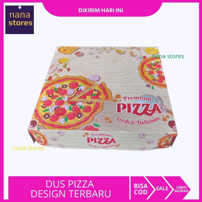 

10 Pcs Dus Pizza Kertas Tebal 310 Gsm Premium