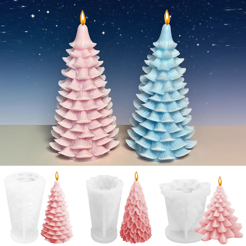 

1 piece, Cedrus deodara pine leaf tree candle silicone mold fragrance decoration gift handmade soap