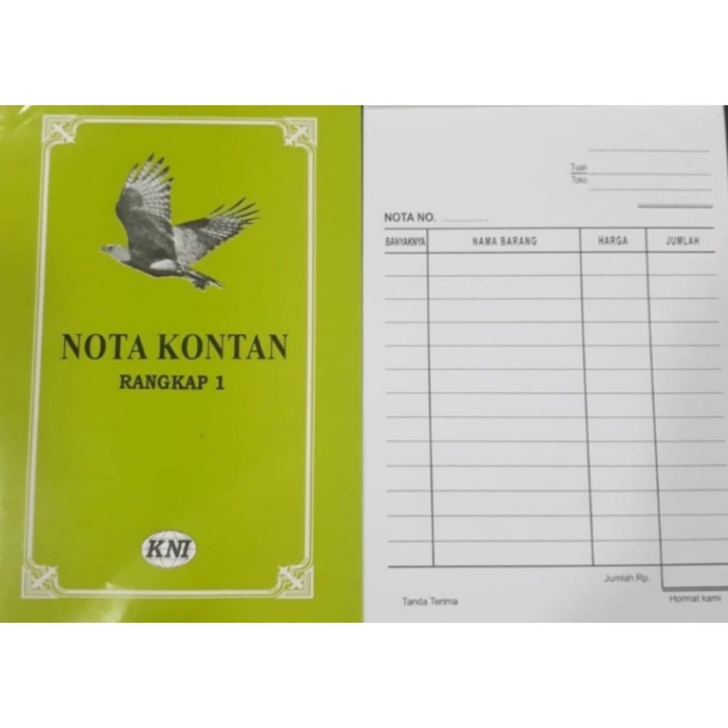 

Buku Nota K1 Kontan 1 Rangkap / 1Ply Kecil Excelindo isi 50 Lembar RJT