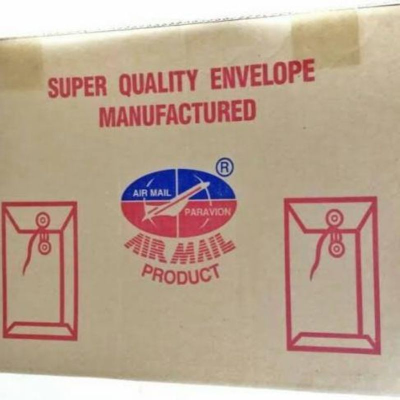 

Amplop coklat tali 310 Air mail Folio ( 1pak/50lbr )