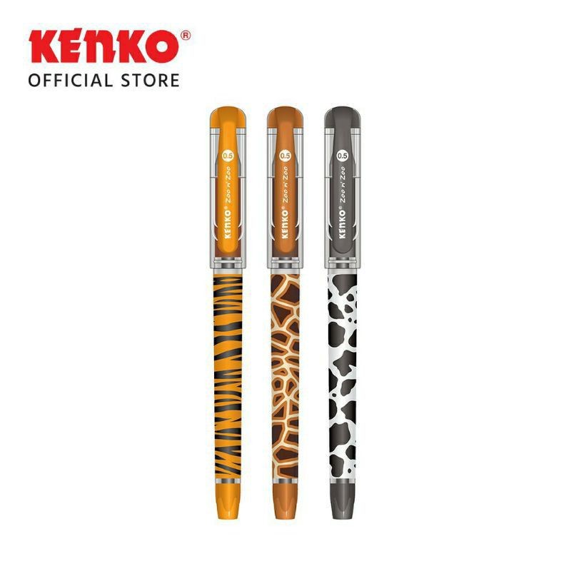

Pulpen gel kenko KE-20 Zoo n' Zoo 0.5mm ( 1pak/12pcs )