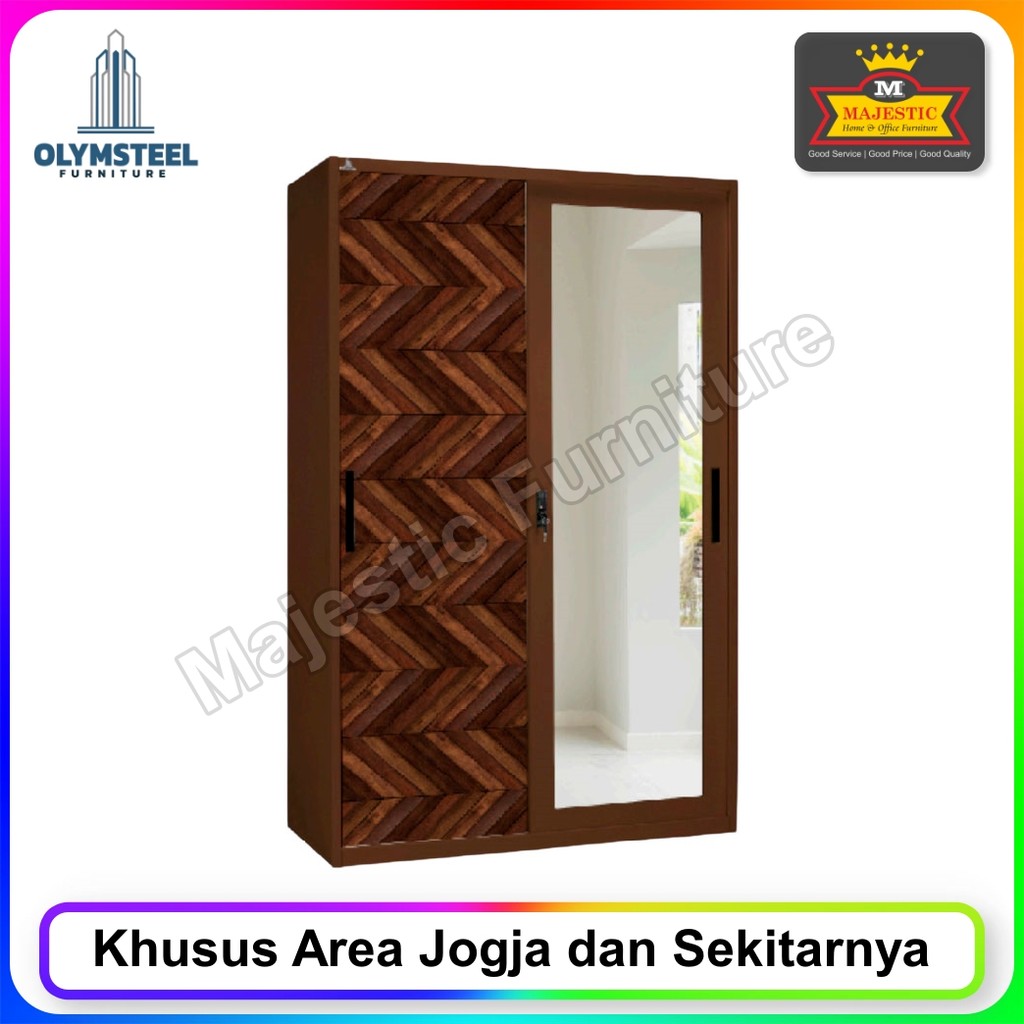 Lemari Pakaian Besi Olymsteel OSWS Sekayu 120 (Jogja)