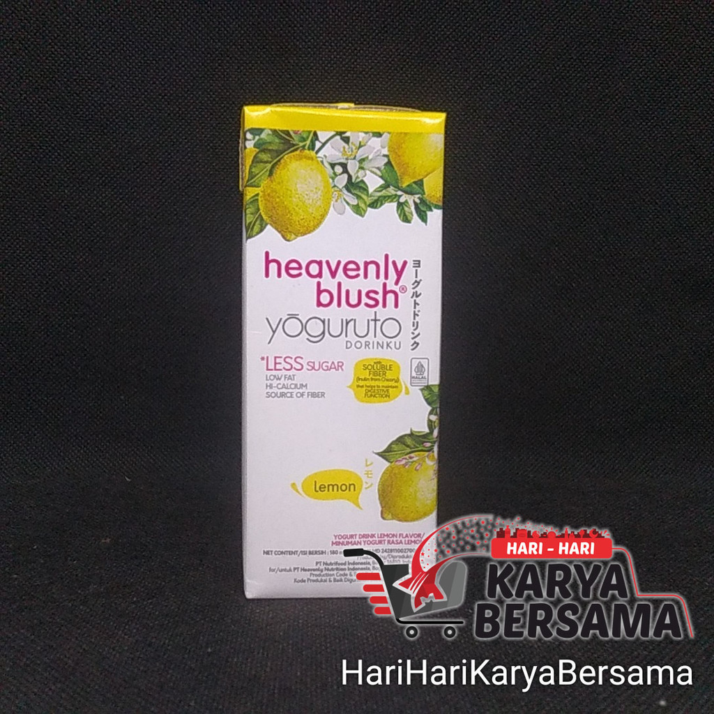 

MINUMAN HEAVENLY BLUSH YOGURUTO LESS SUGAR DRINK LEMON 180ML
