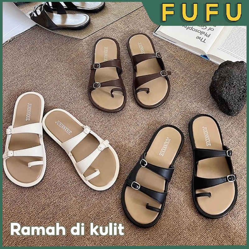Hot Deals Fufu Sandal Wanita / Sandal Perempuan / Sandal Wanita Kekinian / Sandal Karet Wanita /